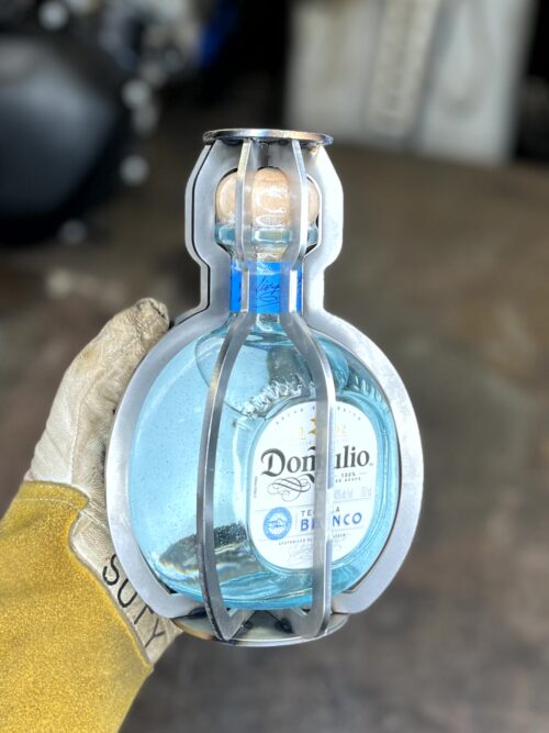 Bottle Cage DXF File for Don Julio 1942 750ml Tequila Bottle