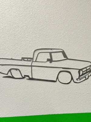 1961-1971 Dodge Sweptline D-100 Low Rider Silhouette DXF File