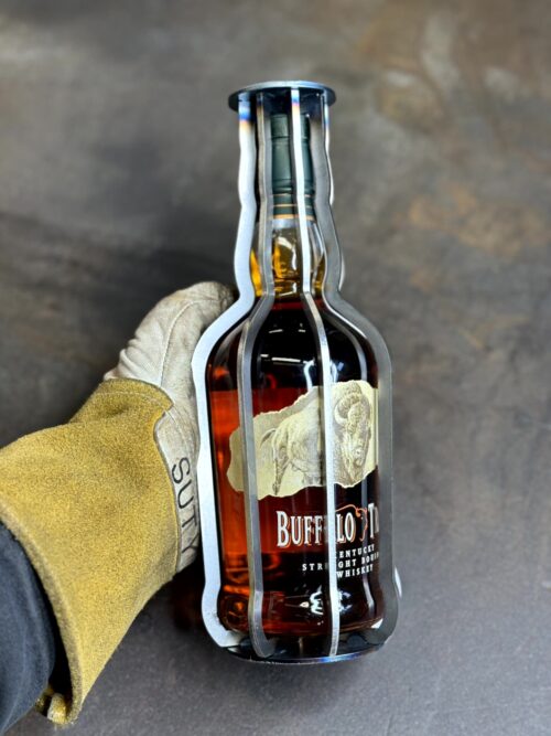 bottle cage for buffalo trace whiskey bottle from grabfab.com