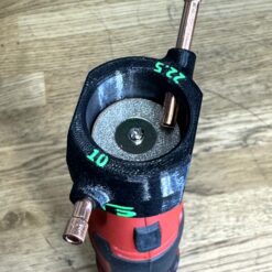 3d printed tungsten grinder attachment for dremel style rotary tool available at grabfab.com