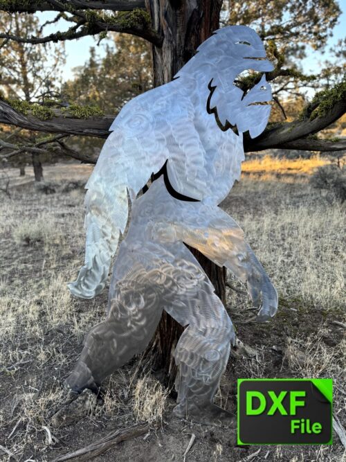 Suty Engineering walking sasquatch dxf file available at grabfab.com