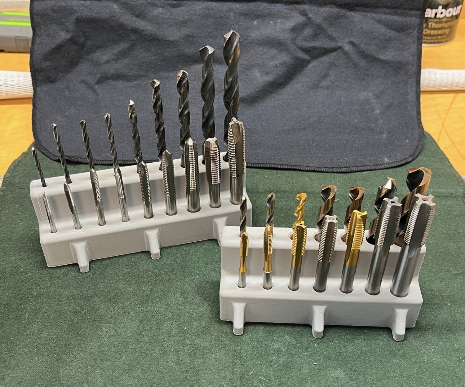 3D printed tap and tap drill holders